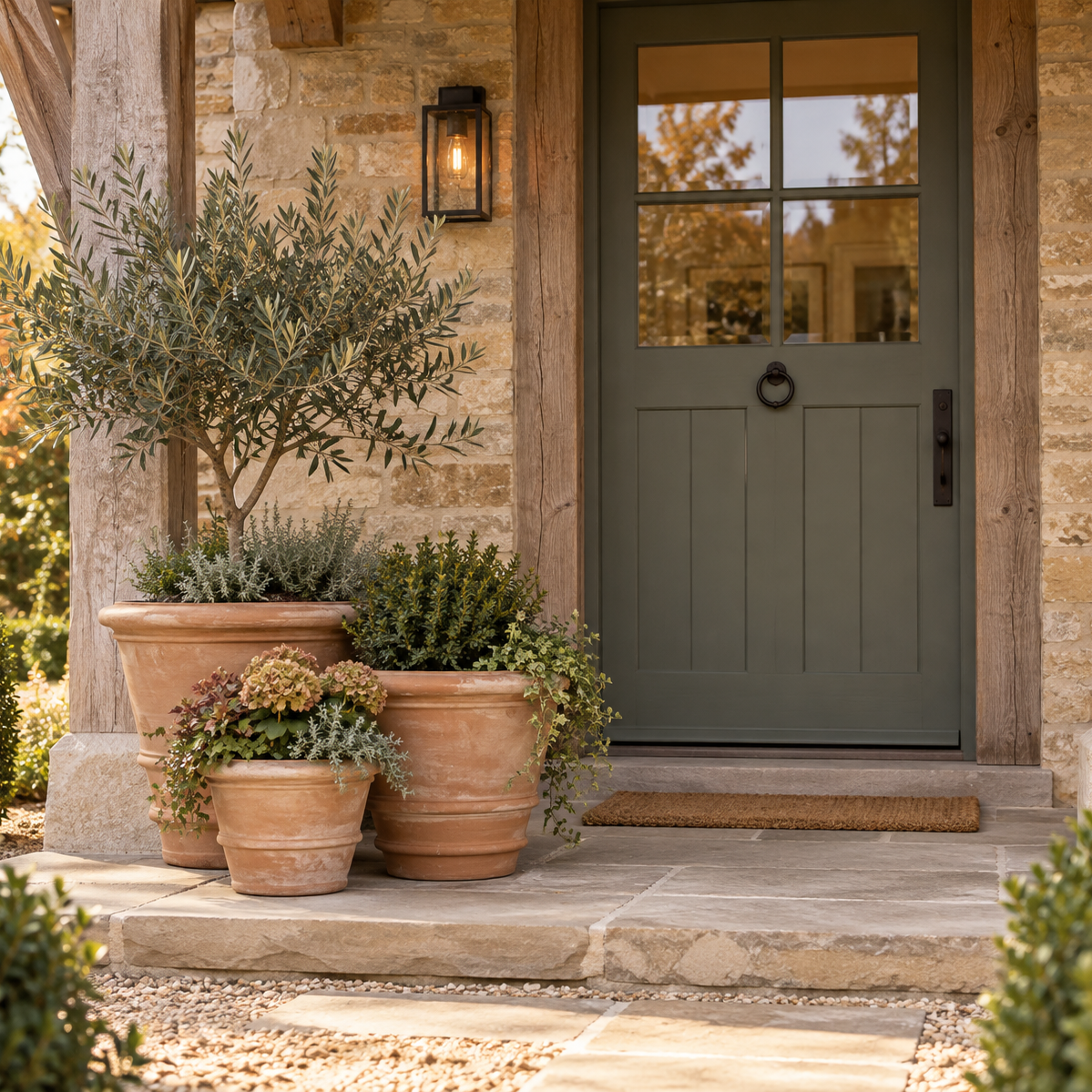 Autumn Porch Styling with Pots: Simple Ideas for Your Front Door