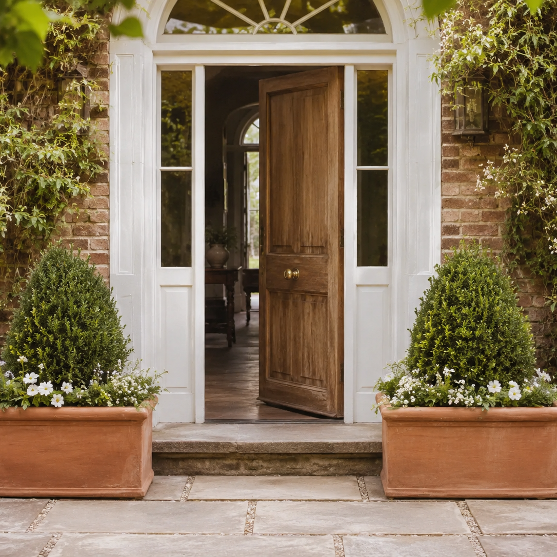 How to Style Terracotta Trough Planters in the Garden