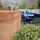 Circular Italian Terracotta Tapered Planter 80cm - Tom's Yard