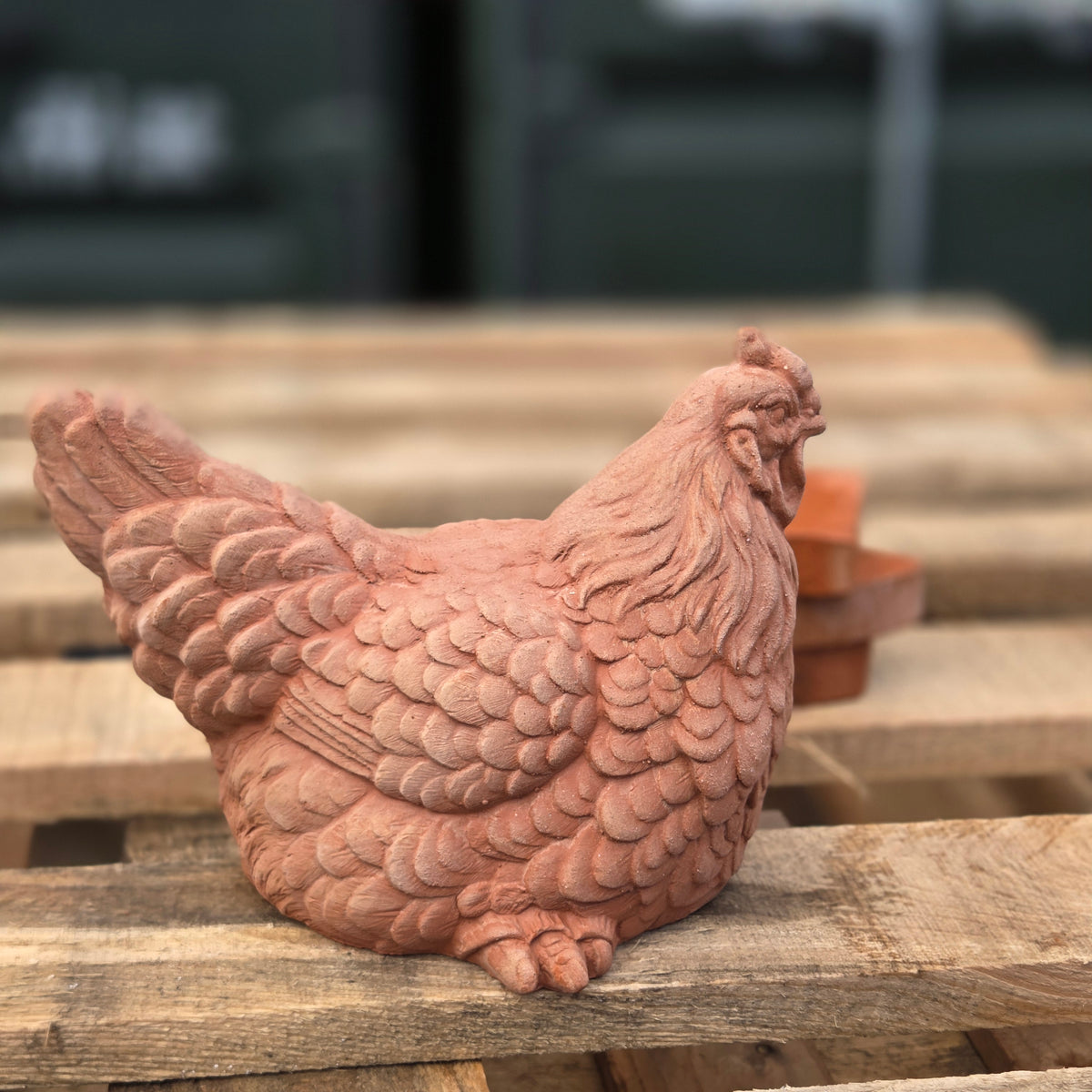 Hetty The Hen - Terracotta Statue - Tom's Yard