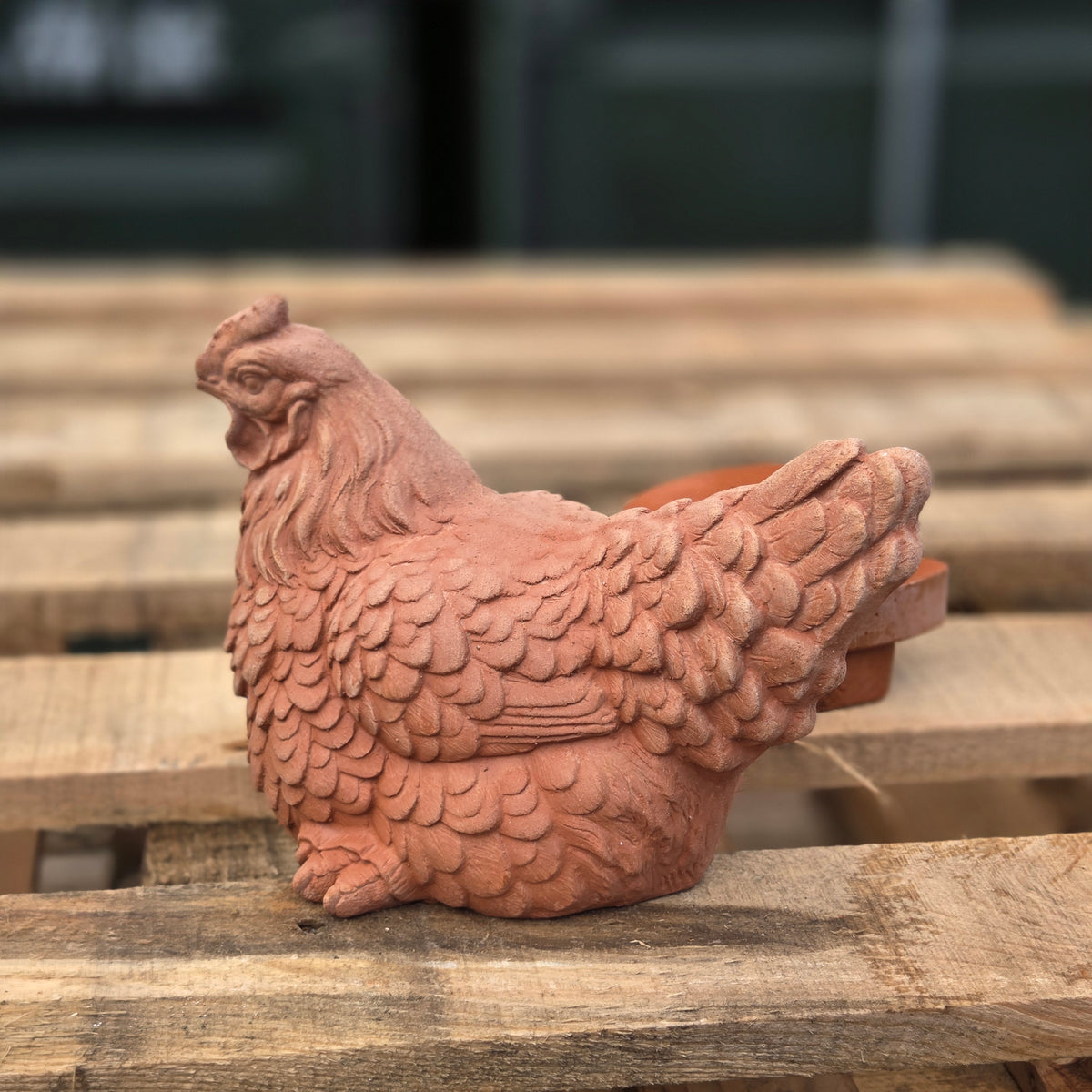 Hetty The Hen - Terracotta Statue - Tom's Yard