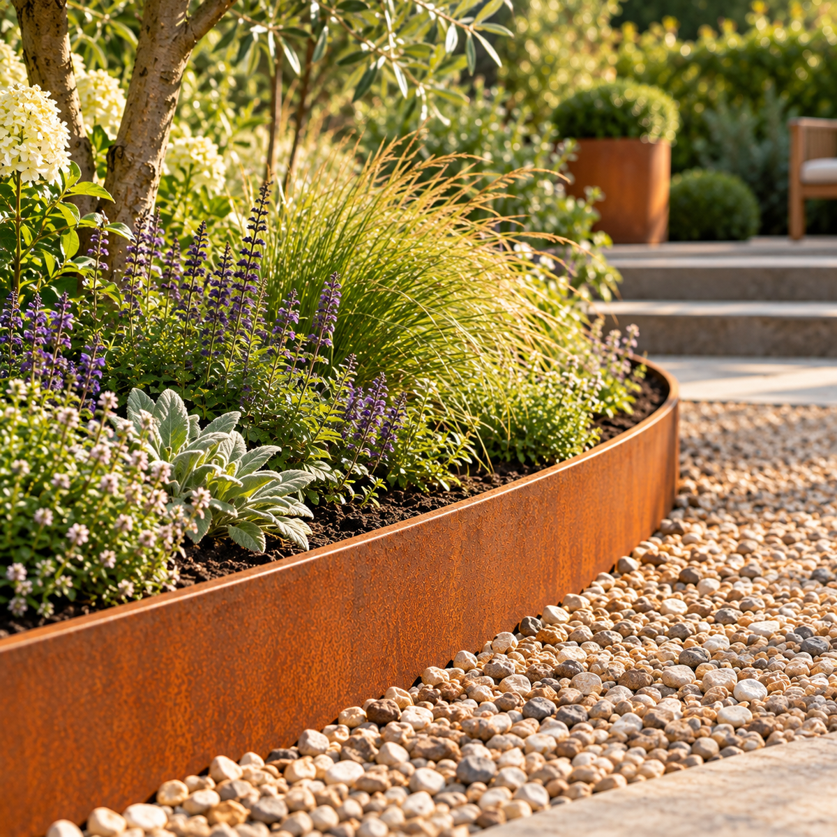 Broxwood Corten Steel Garden Edging – Heavy-Duty 6mm - Tom's Yard