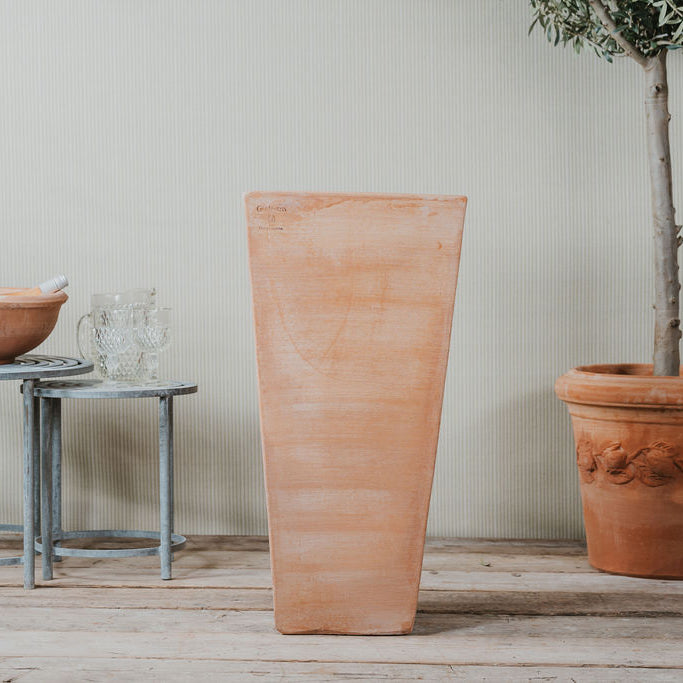 Quadrato Alto Italian Terracotta Planters - Tom's Yard