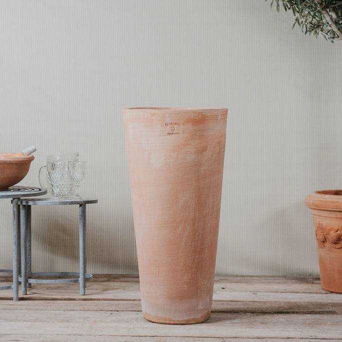 Rotondo Alto Italian Terracotta Planter - Tom's Yard