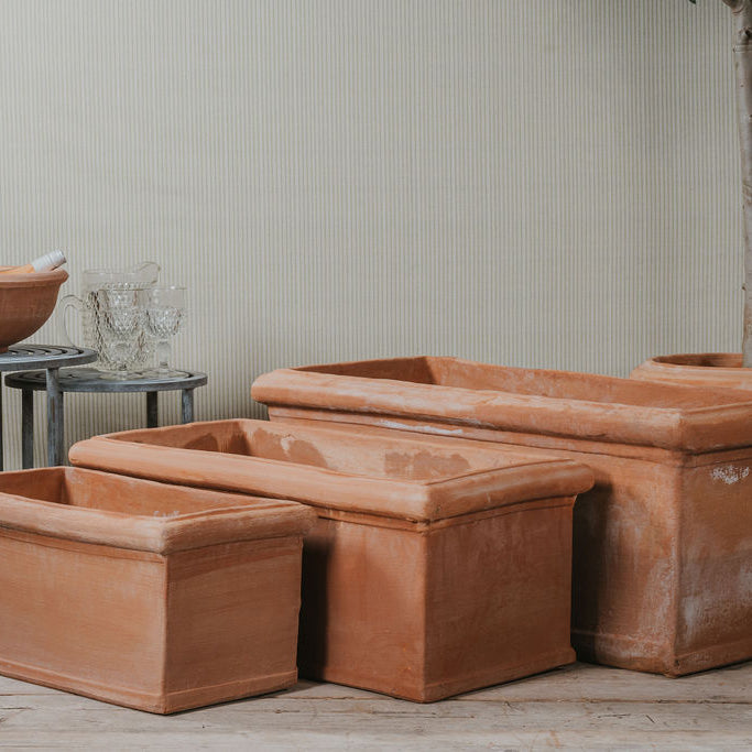 Cassetta Liscia Italian Terracotta Troughs - Tom's Yard