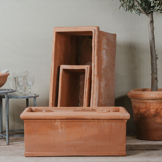 Cassetta Liscia Italian Terracotta Troughs - Tom's Yard