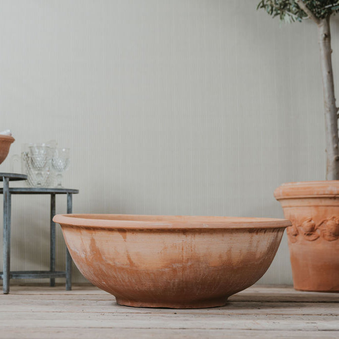 Ciotola Con Bordo Italian Terracotta Bowls - Tom's Yard