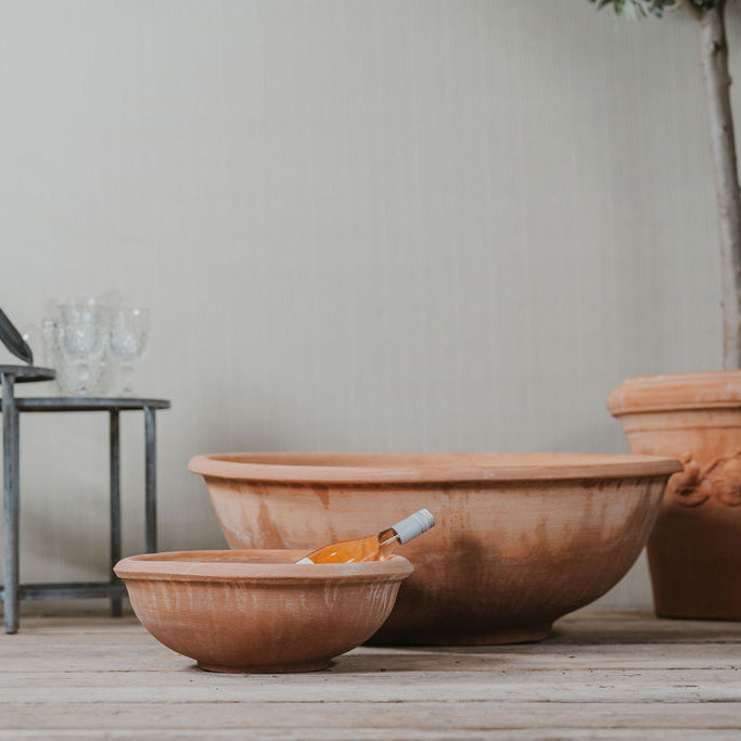Ciotola Con Bordo Italian Terracotta Bowls - Tom's Yard