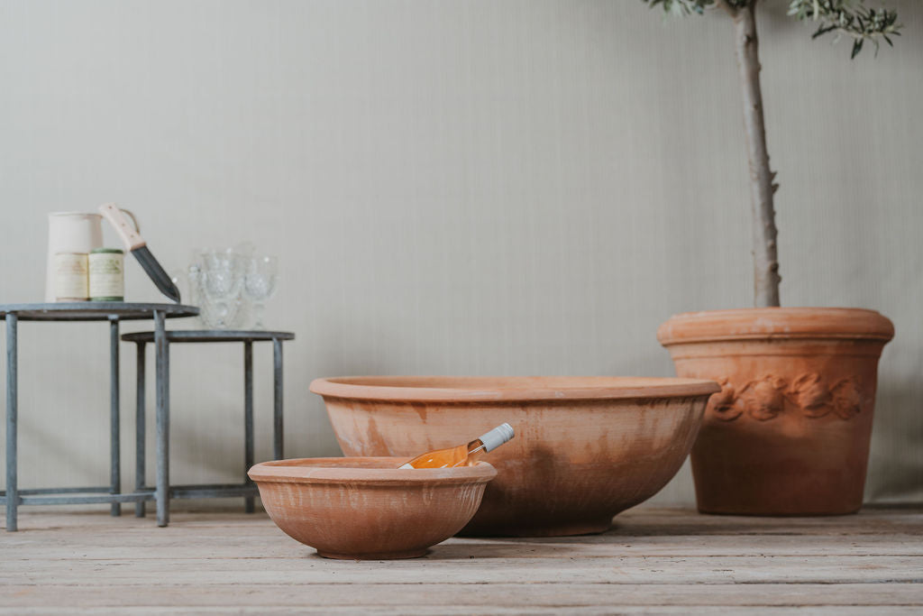 Ciotola Con Bordo Italian Terracotta Bowls - Tom's Yard