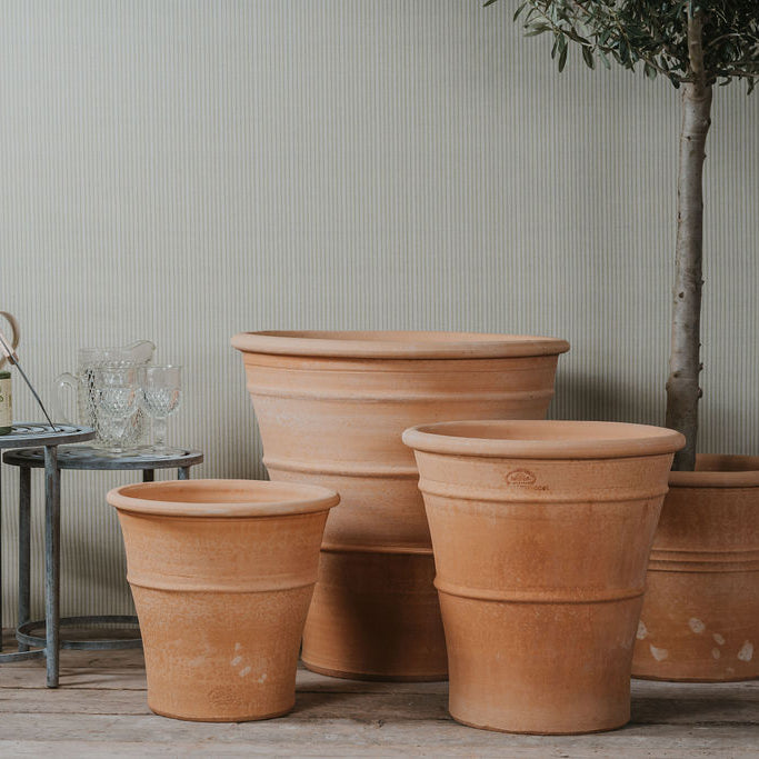 Tapered Cretan Terracotta Planters - Tom's Yard