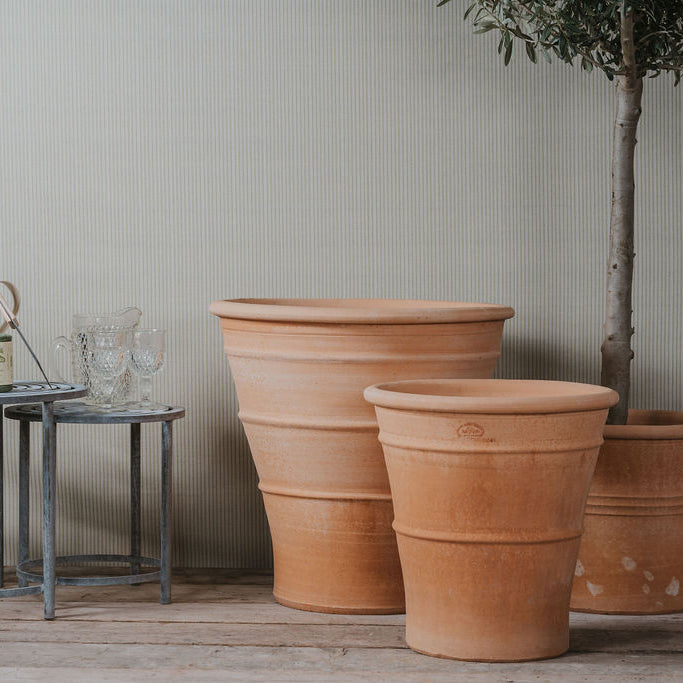 Tapered Cretan Terracotta Planters - Tom's Yard