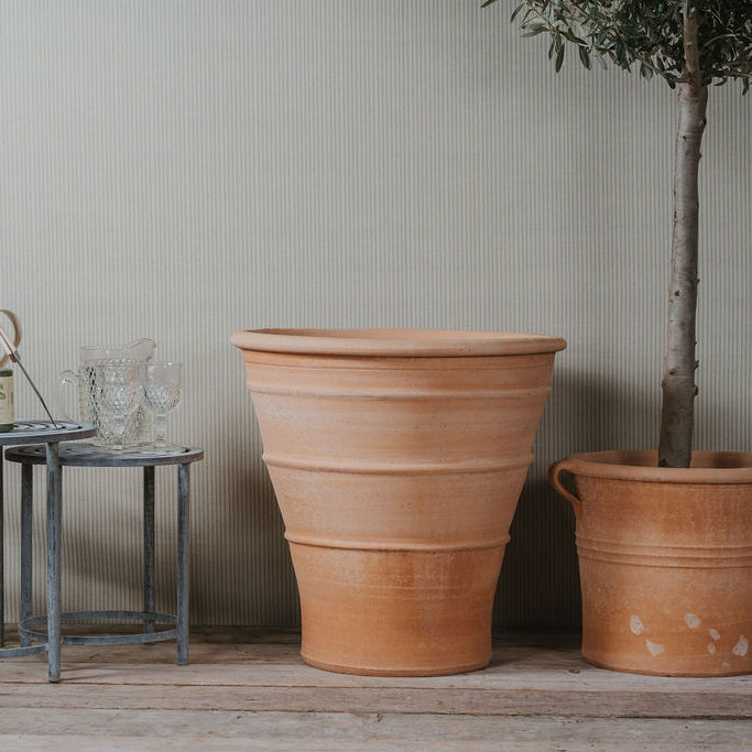 Tapered Cretan Terracotta Planters - Tom's Yard
