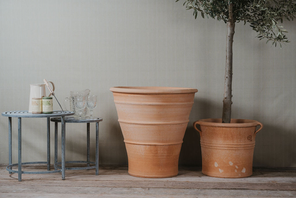 Tapered Cretan Terracotta Planters - Tom's Yard