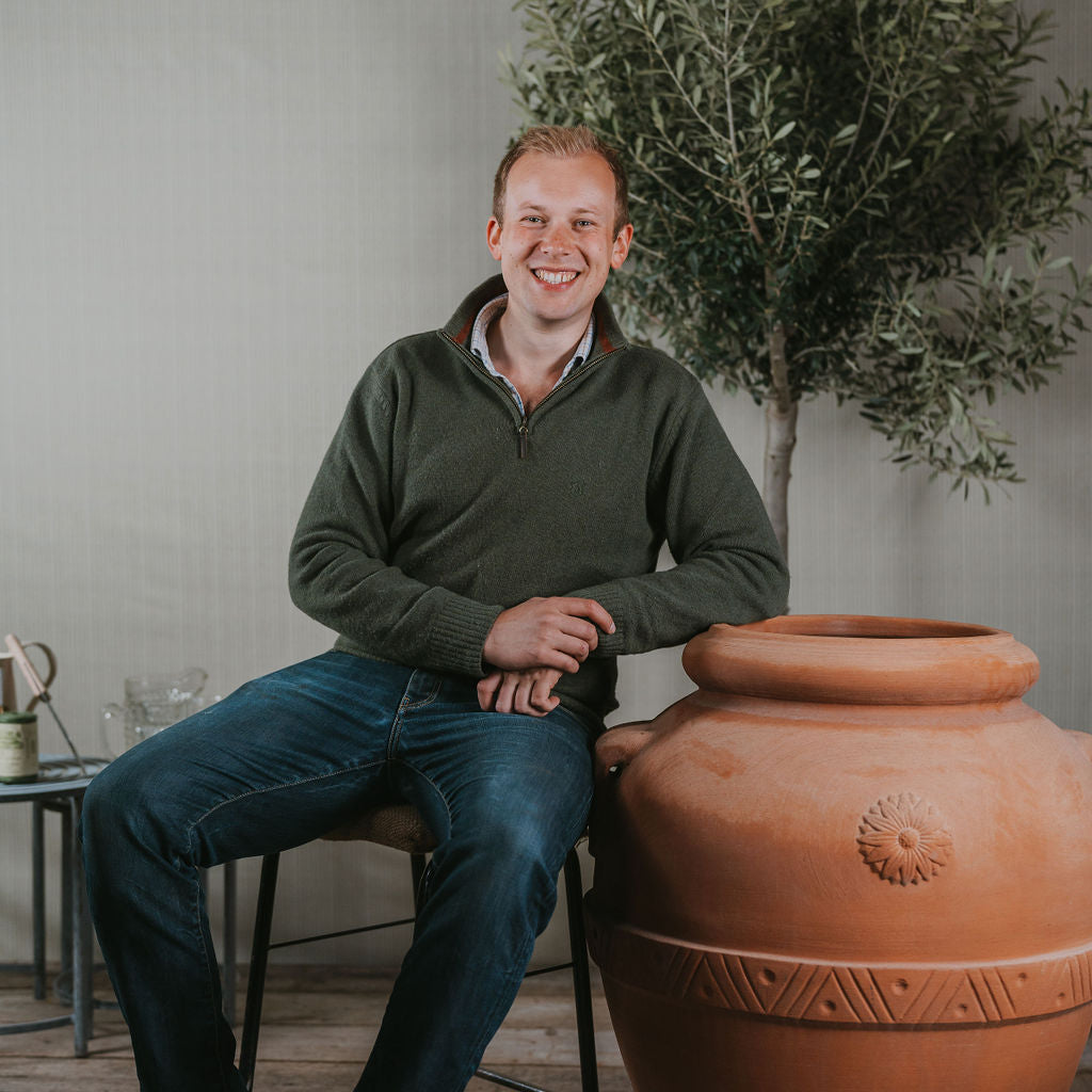 Classic Italian Terracotta Tuscan Orcio - Tom's Yard