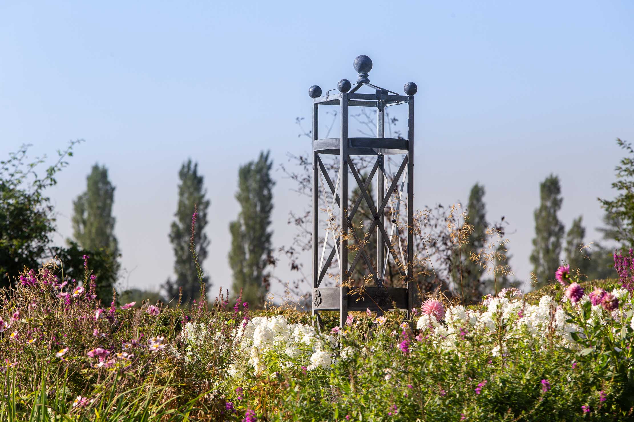 XL 213cm Galvanised Steel Obelisk - Tom's Yard