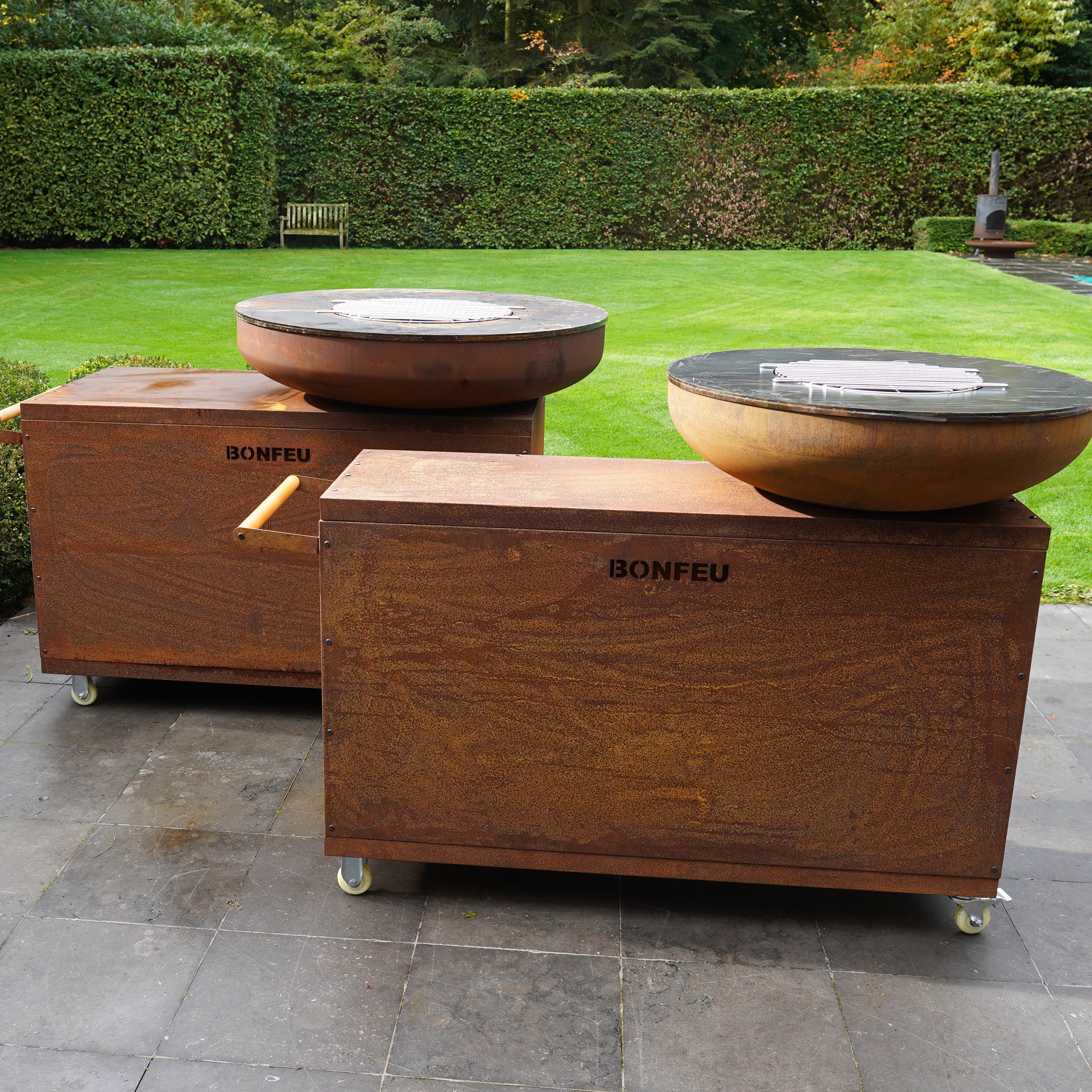 Corten Steel Cooking Bowl Island - Tom's Yard
