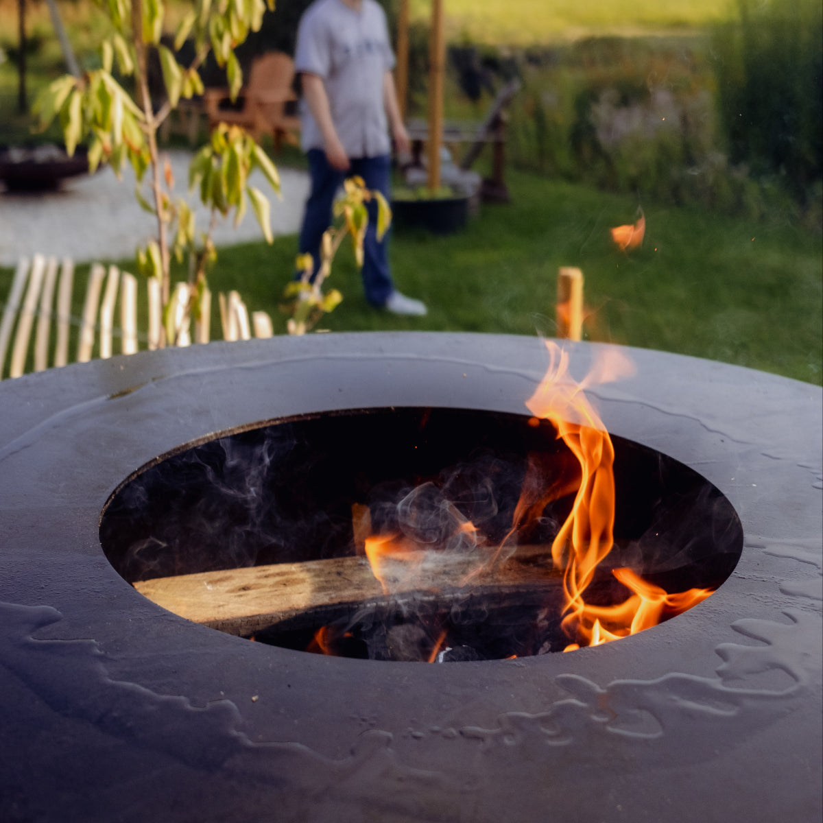 Corten Steel Cooking Bowl Island - Tom's Yard
