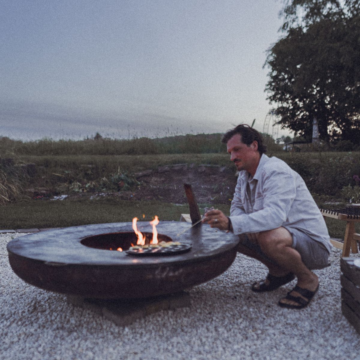 Corten Steel Fire Pit - Tom's Yard