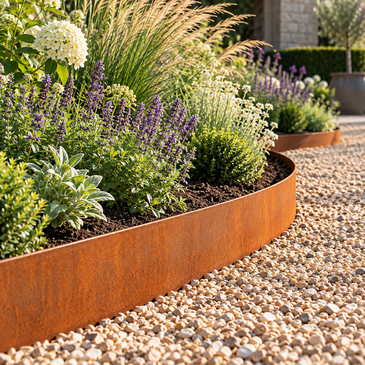 Broxwood Corten Steel Garden Edging – 3mm - Tom's Yard