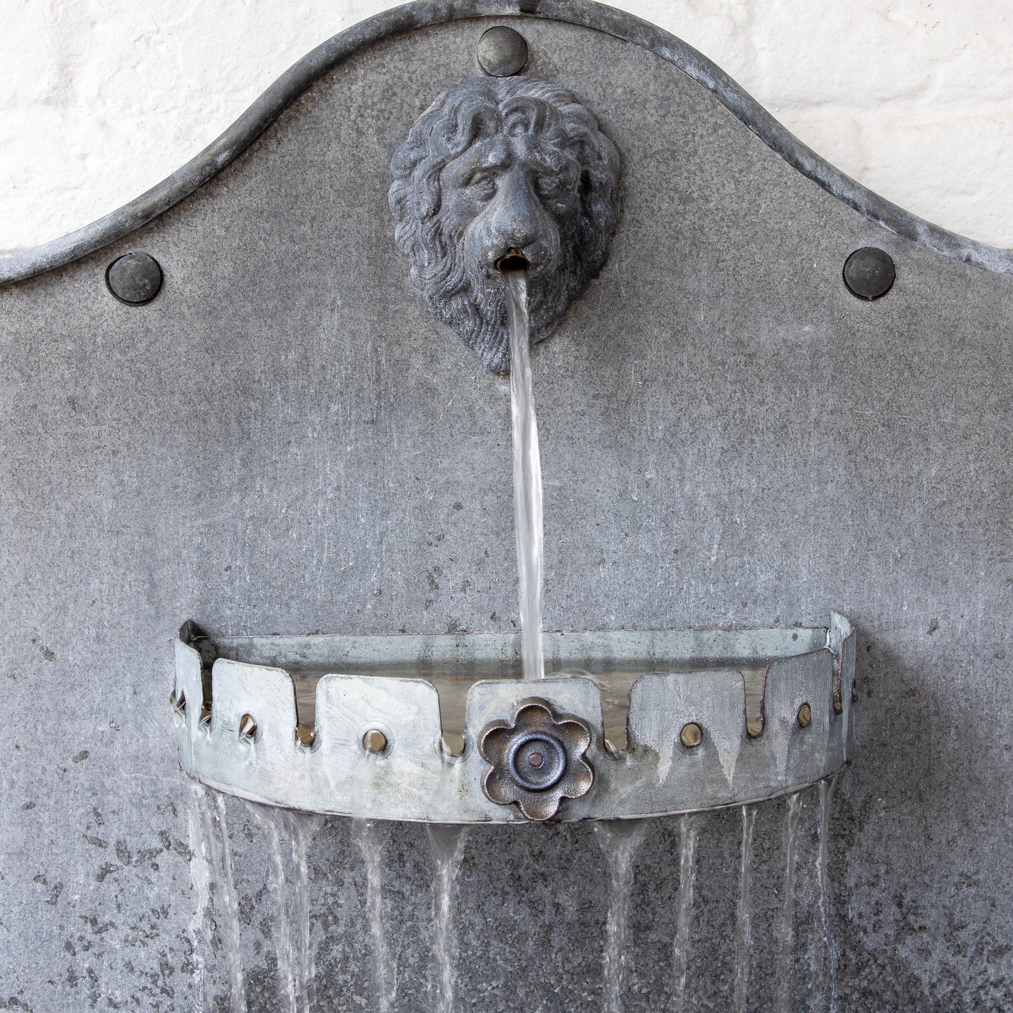 Galvanised Steel Trough Water Feature - Tom's Yard