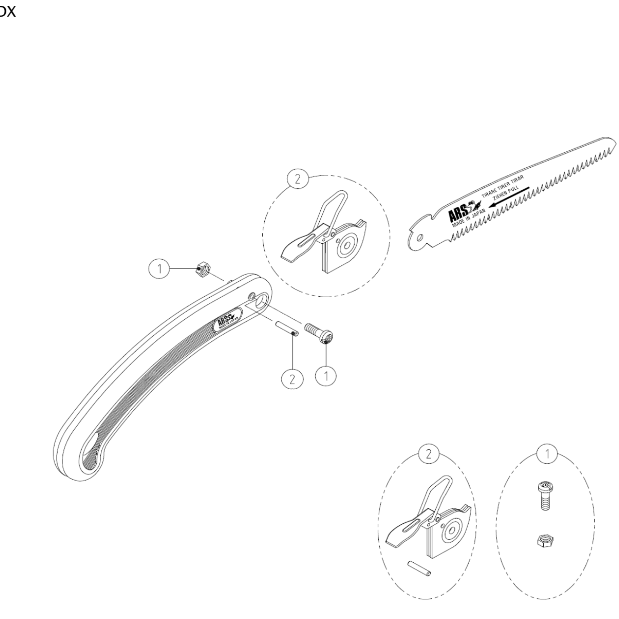 ARS Handy 150mm Folding Pruning Saw - Tom's Yard