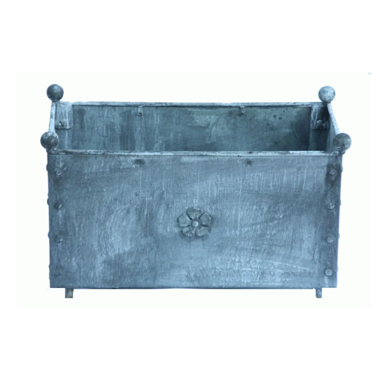 Traditional Galvanised Steel Trough Planter - Tom's Yard