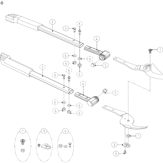 ARS Heavy Duty 50mm Cut Loppers - Tom's Yard