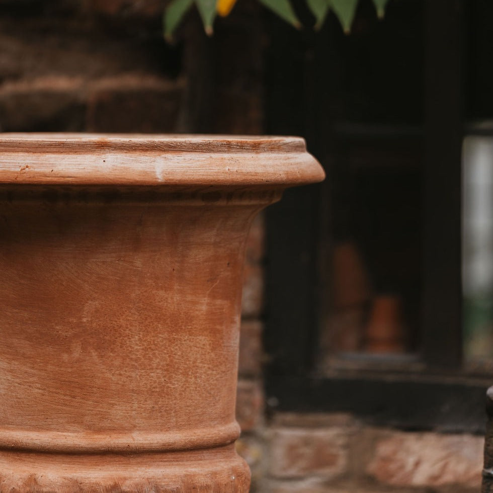 Italian Terracotta Campana Vase 65cm - Tom's Yard