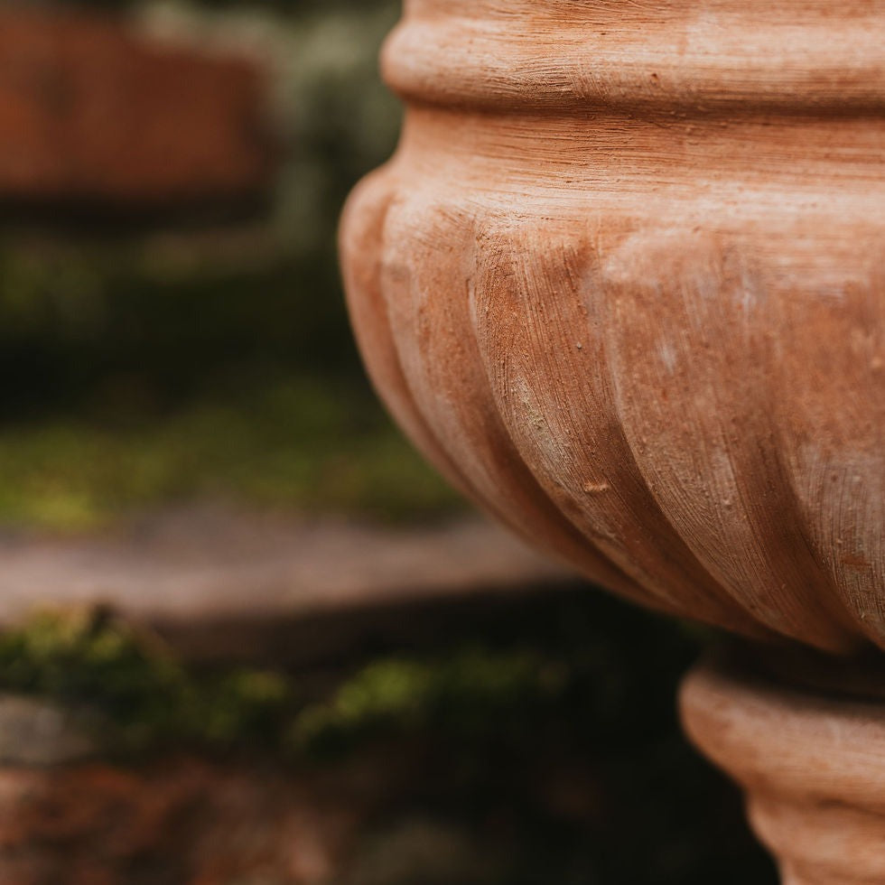 Italian Terracotta Campana Vase 65cm - Tom's Yard