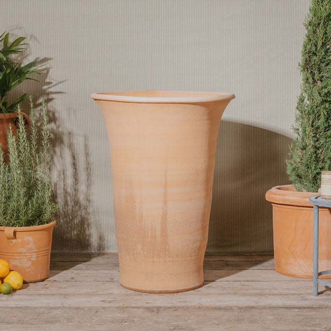 Cretan Terracotta 'Long Tom' Planters - Tom's Yard
