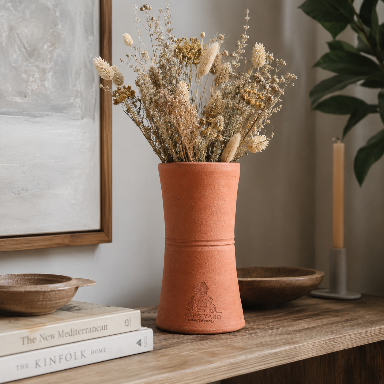 Tom's Yard Terracotta Dried Flower Vase - Tom's Yard