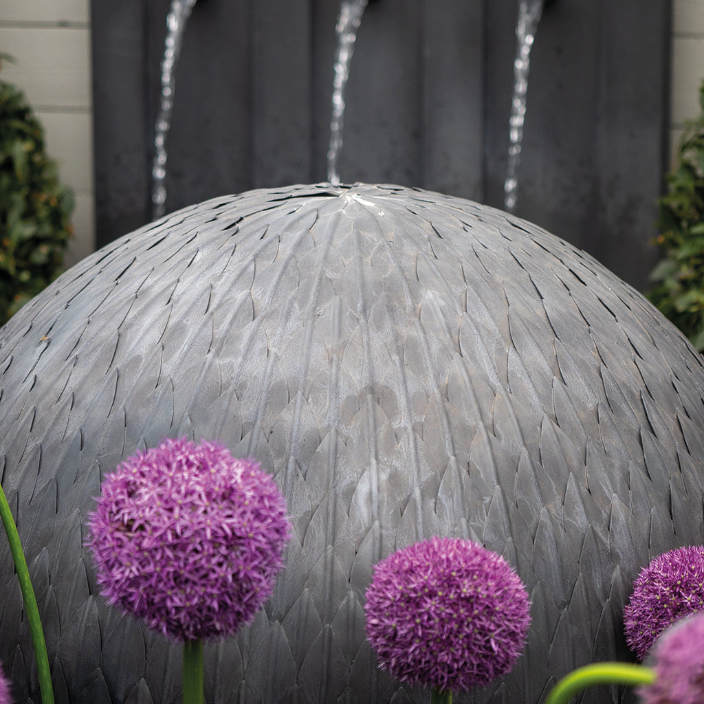 Handmade Galvanised Steel Leaf Balls - Tom's Yard