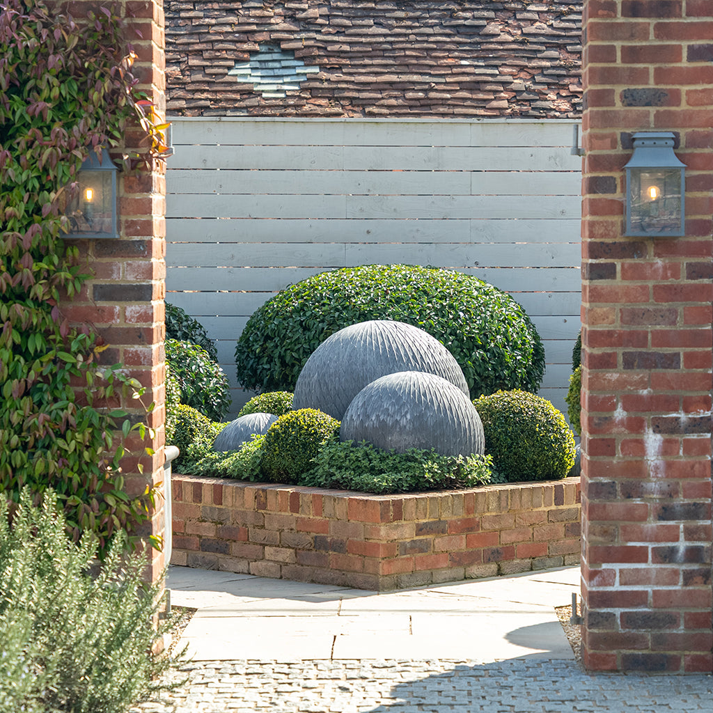 Handmade Galvanised Steel Leaf Balls - Tom's Yard