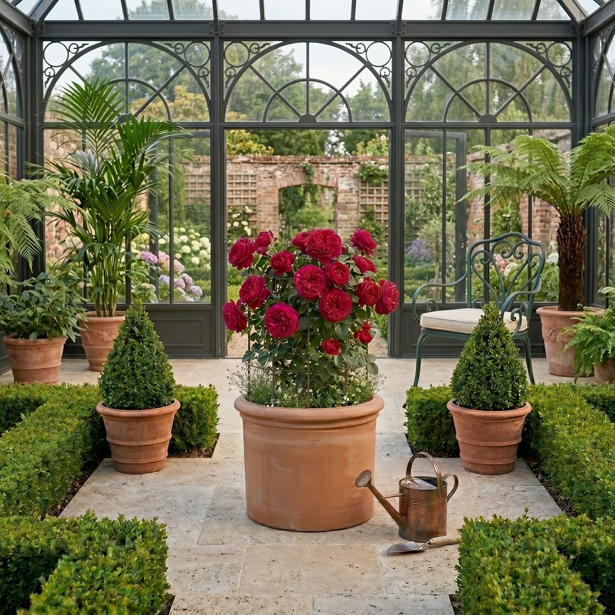 75cm Italian Planter XL 95cm Dome Support Bundle - Tom's Yard