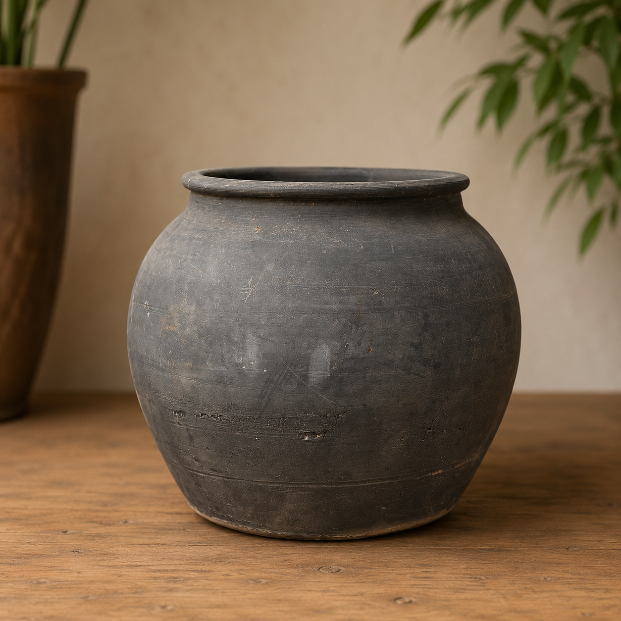 Antique Earthernware Storage Pots - Tom's Yard