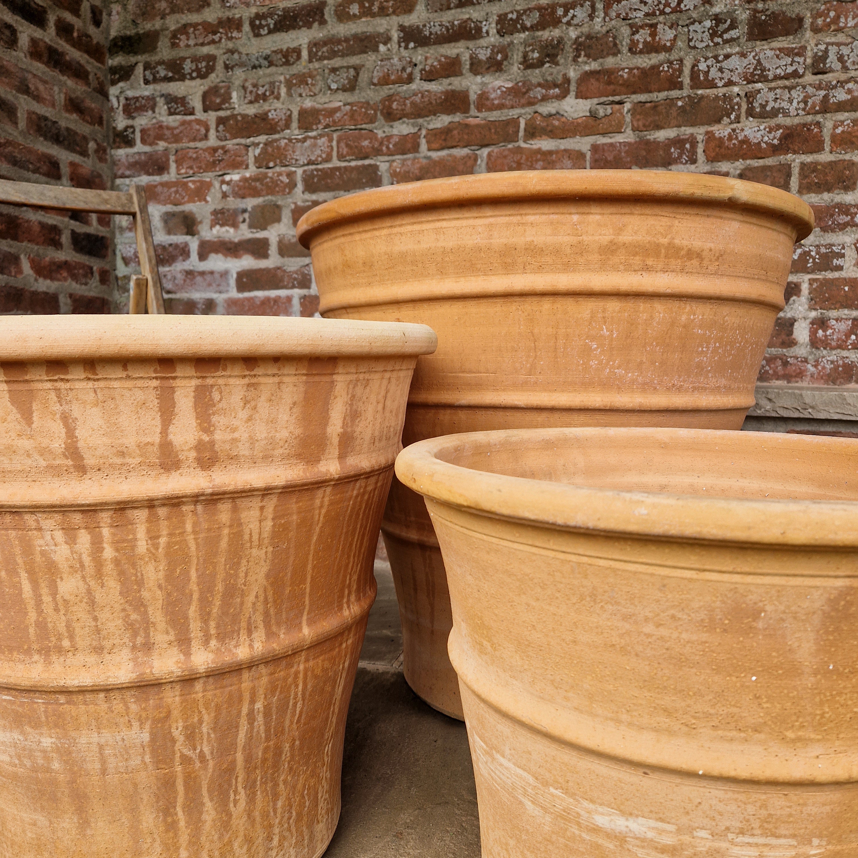 Tapered Cretan Terracotta Planters - Tom's Yard