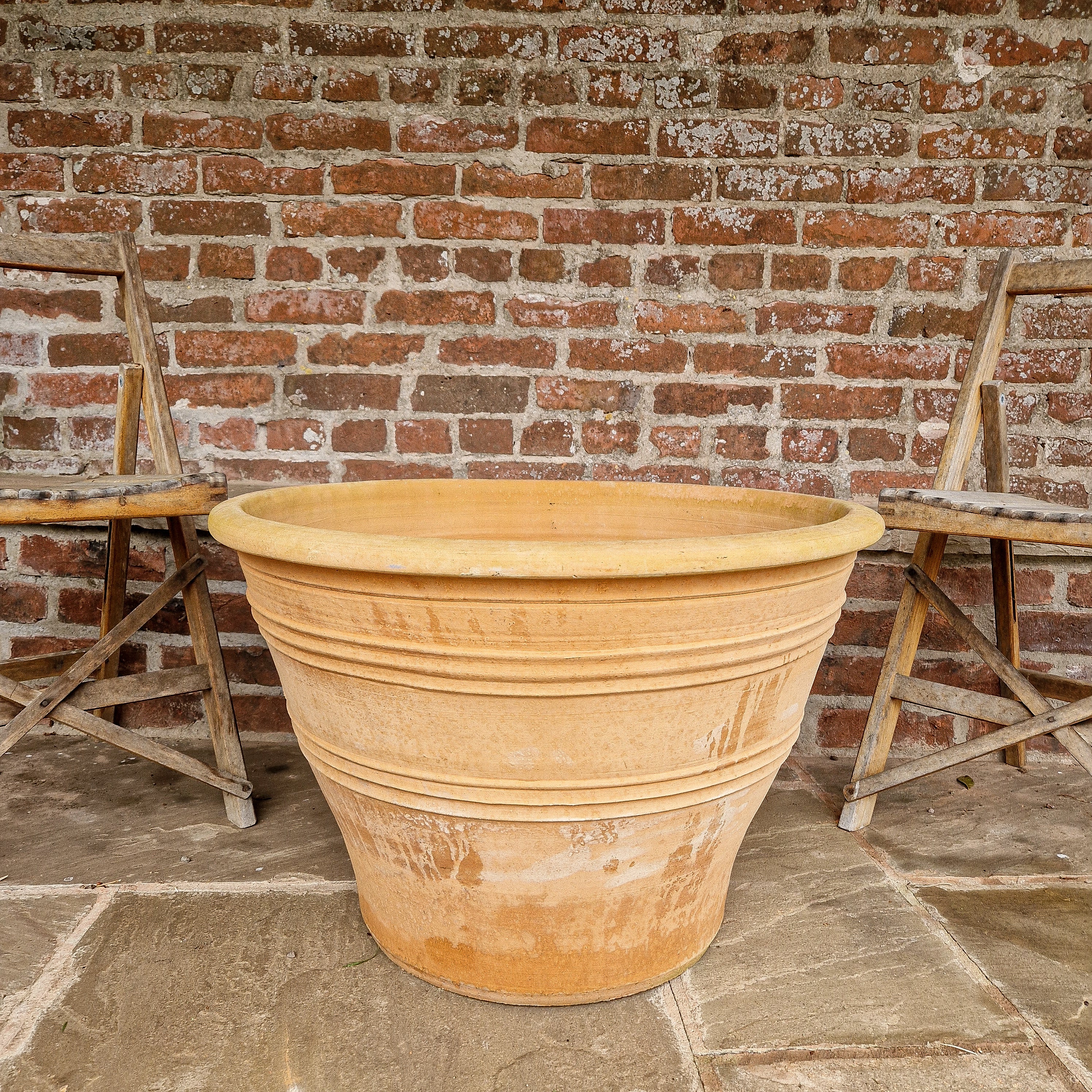 Low Wide Cretan Terracotta Planters - Tom's Yard