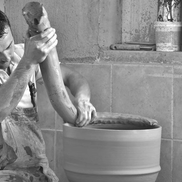 Helios Cretan Terracotta Ribbed Pots - Tom's Yard