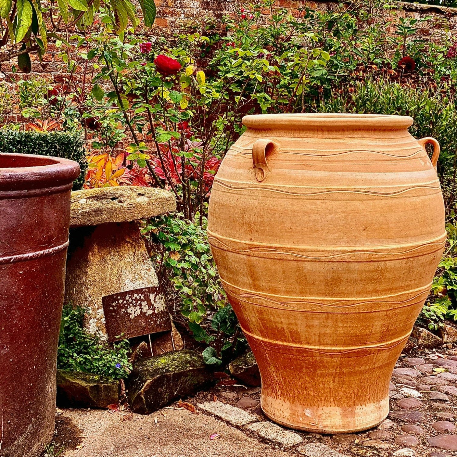Cretan Terracotta Round Pithos - Tom's Yard