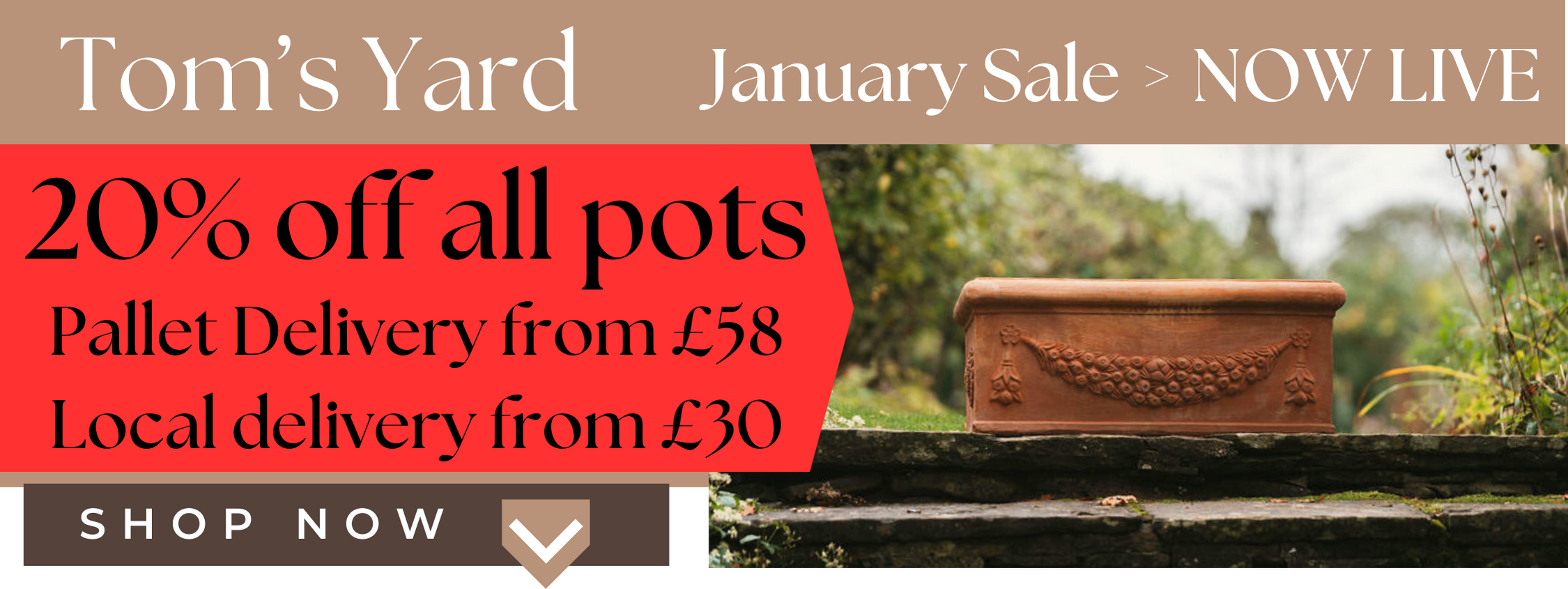 January Pots Sale LIVE