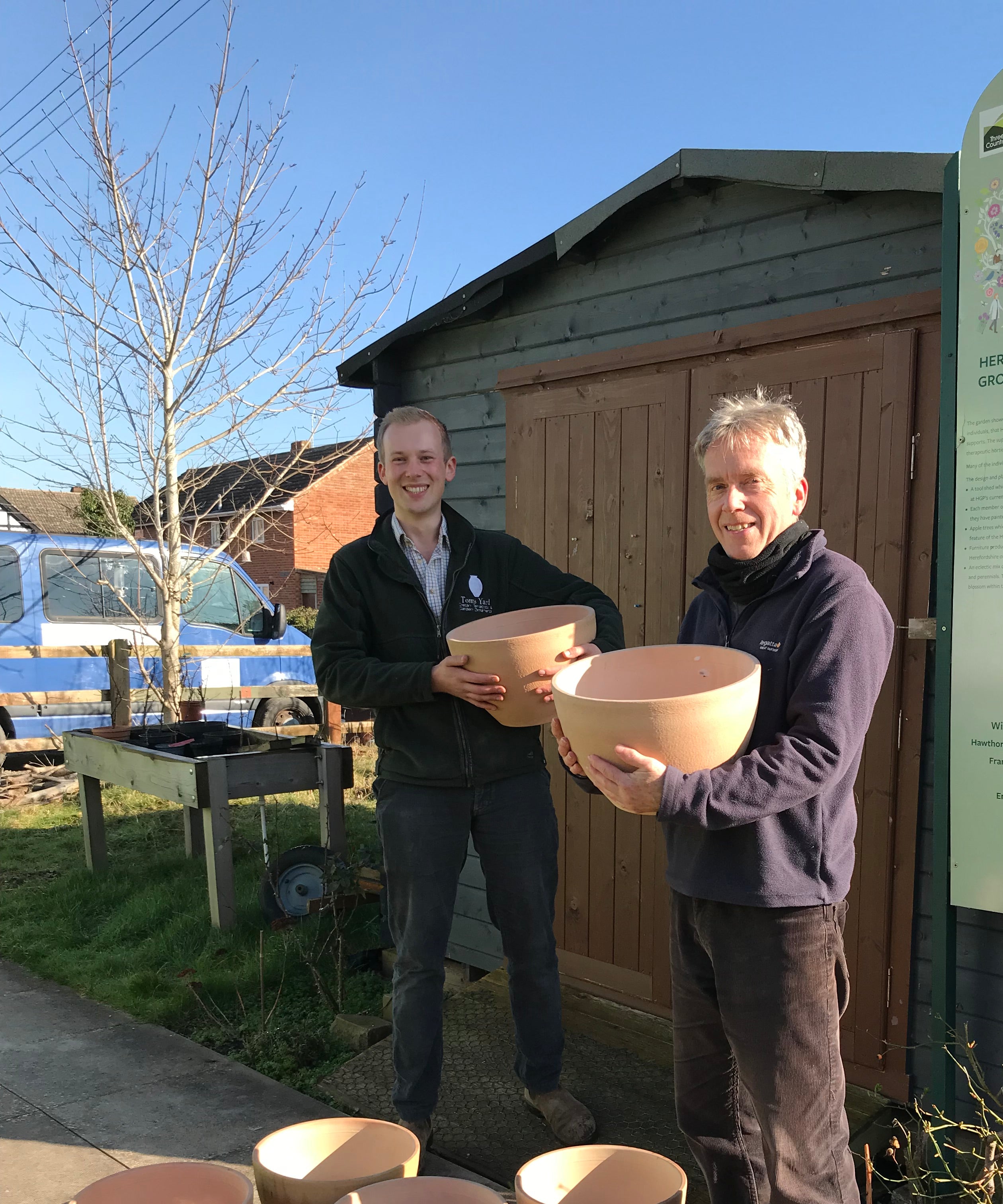 Pots Donated to Herefordshire Growing Point