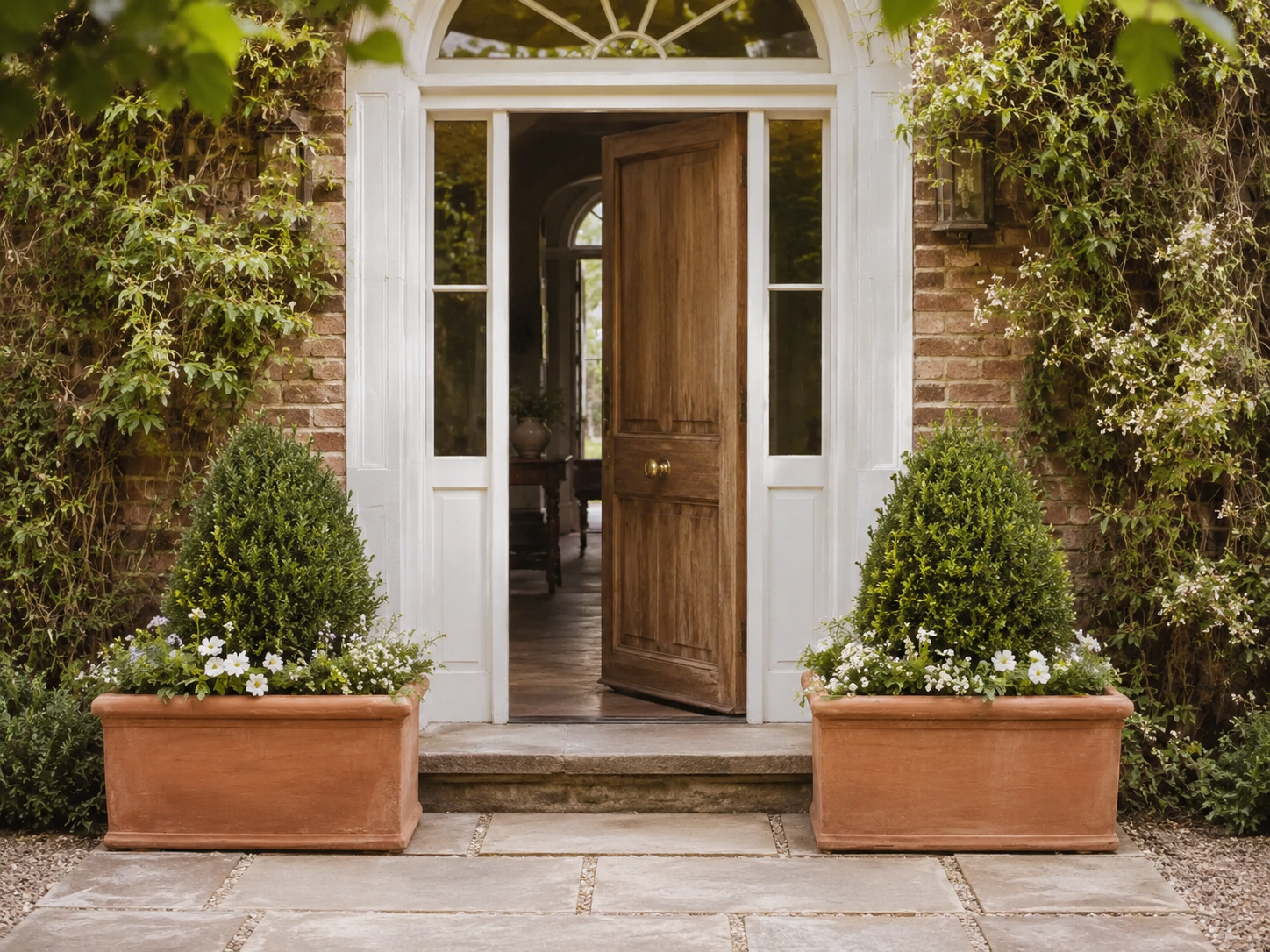 How to Style Terracotta Trough Planters in the Garden