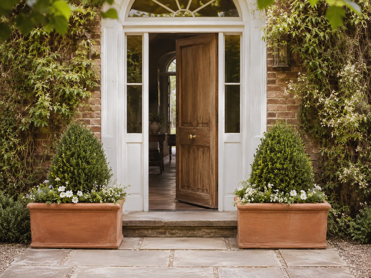 How to Style Terracotta Trough Planters in the Garden