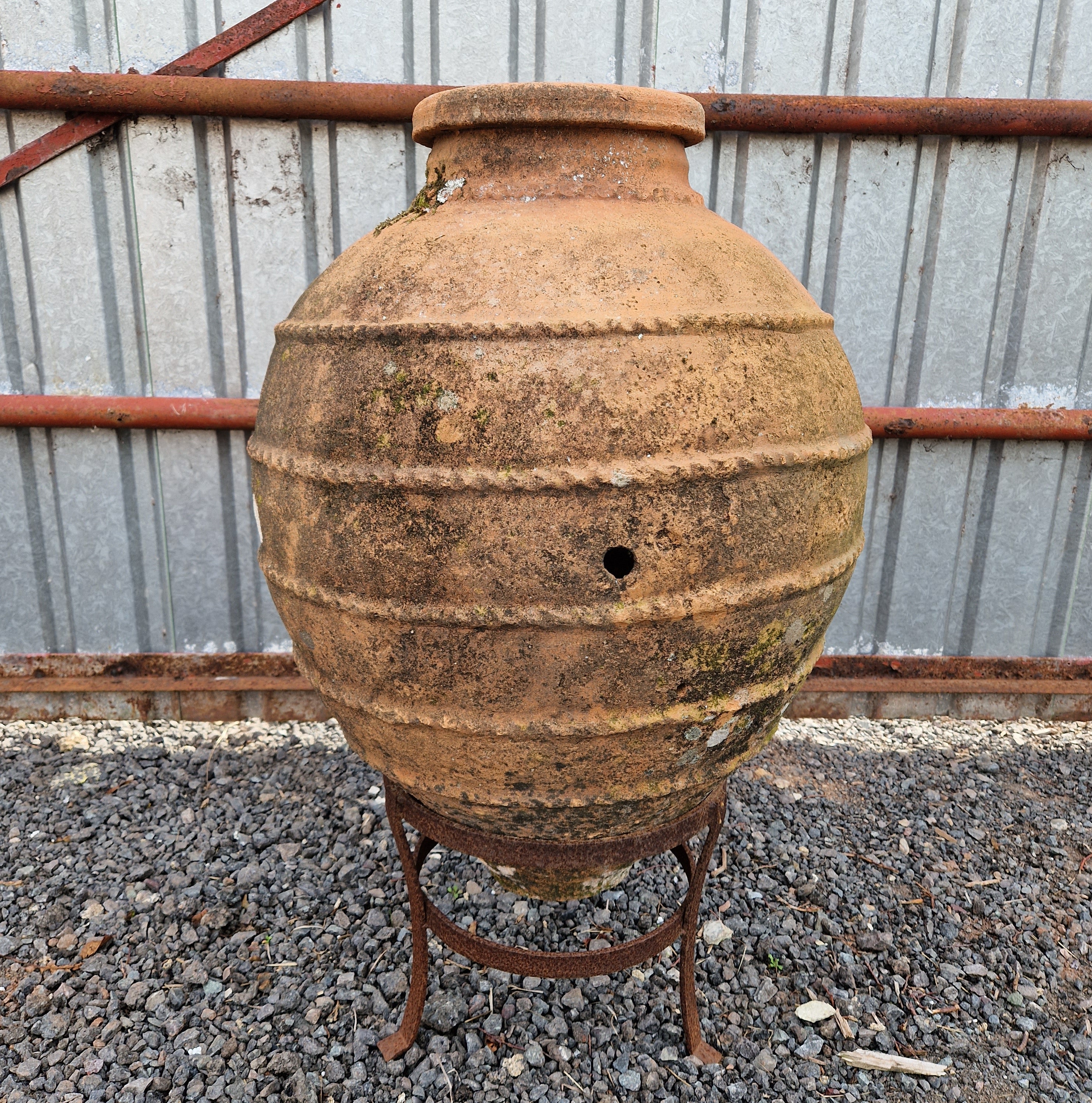 Antique Terracotta Urn on Stand 8 - Tom's Yard