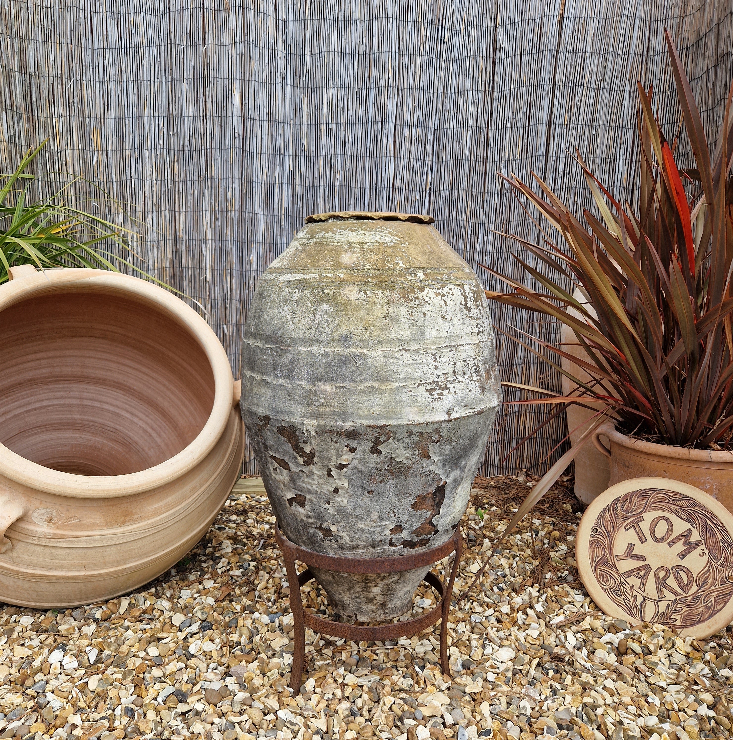 Antique Terracotta Urn on Stand 2 - Tom's Yard