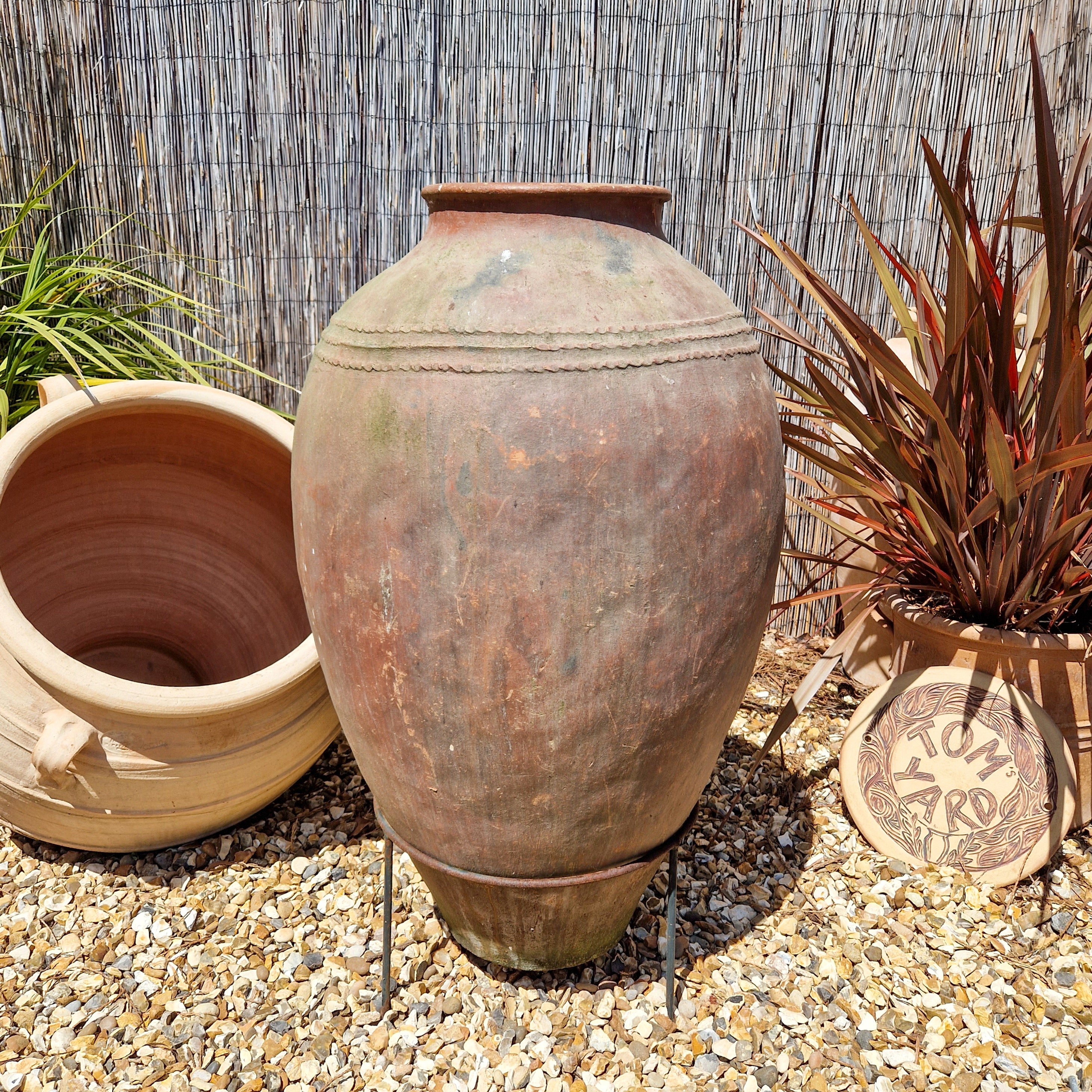 Antique Terracotta Urn on Stand 7 - Tom's Yard