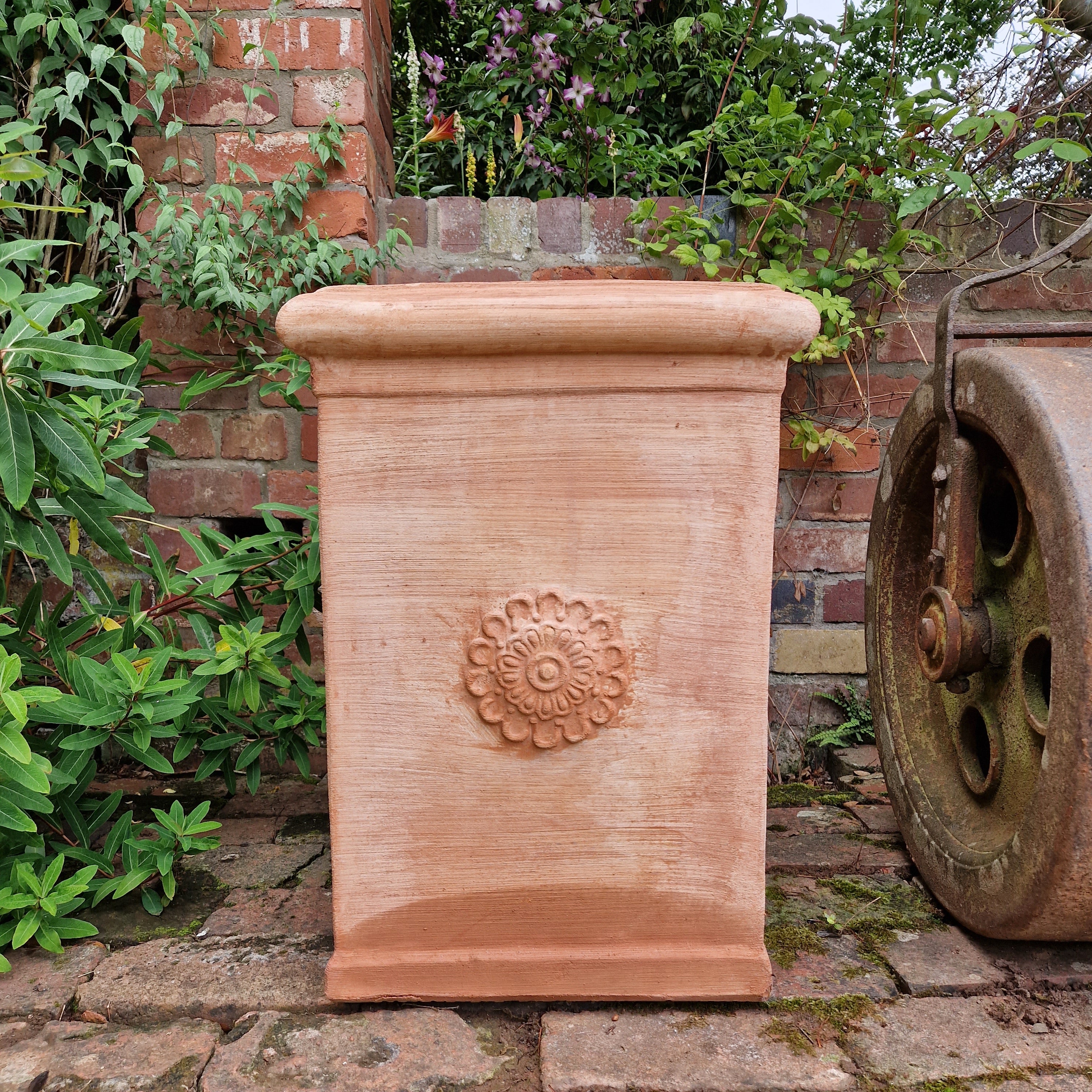 Italian Terracotta Rose Planter 60cm - Tom's Yard