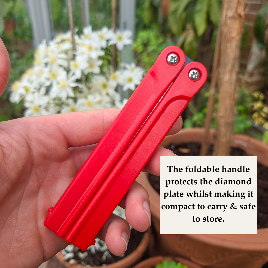 Folding 2 Sided Diamond Sharpener - Tom's Yard