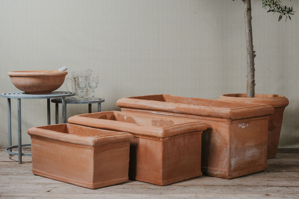 Cassetta Liscia Italian Terracotta Troughs - Tom's Yard