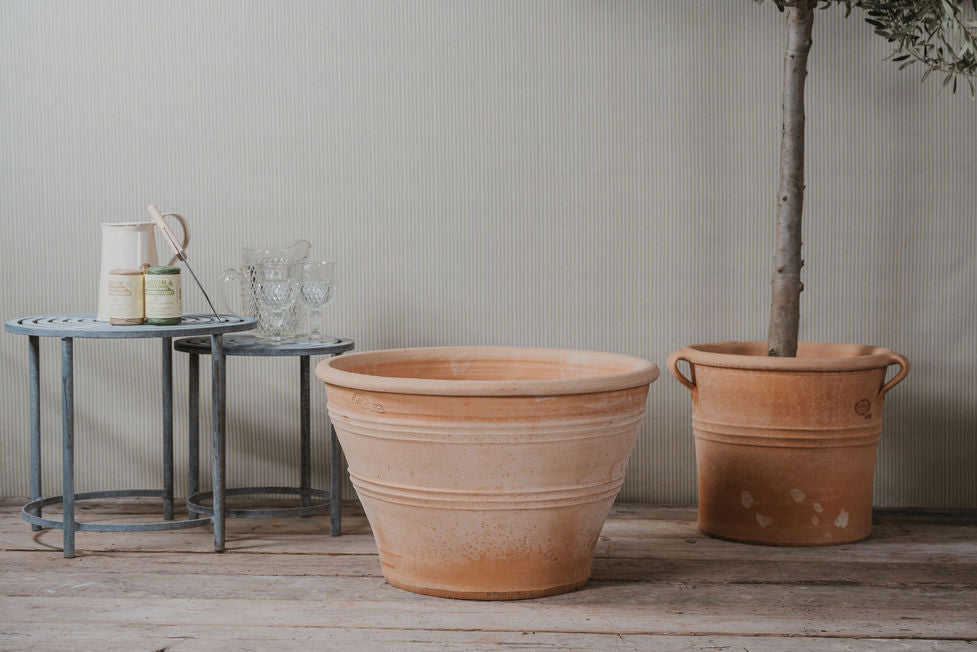 Low Wide Cretan Terracotta Planters - Tom's Yard